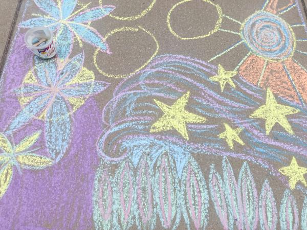 Image for event: End of Summer Reading Sidewalk Chalk Party!