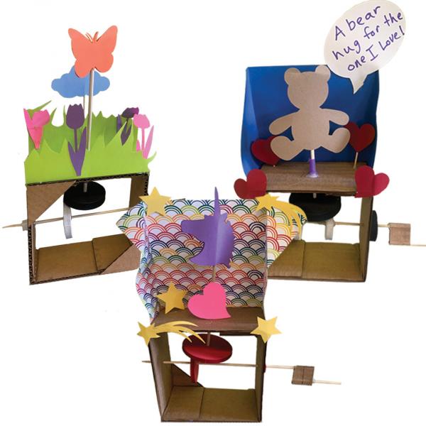 Image for event: Makerspace Jr. Presents Cardboard Automata with the Fab Lab