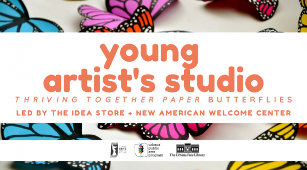 Image for event: Young Artist's Studio: Thriving Together Paper Butterflies!